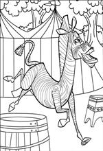 Ausmalbild Madagascar 3